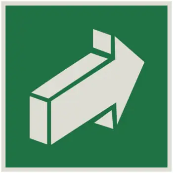 Знак E18 Открывать движением от себя Световозвращающий (Пленка 200x200)