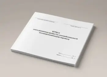 Журнал учета работ в электроустановках по нарядам и распоряжениям